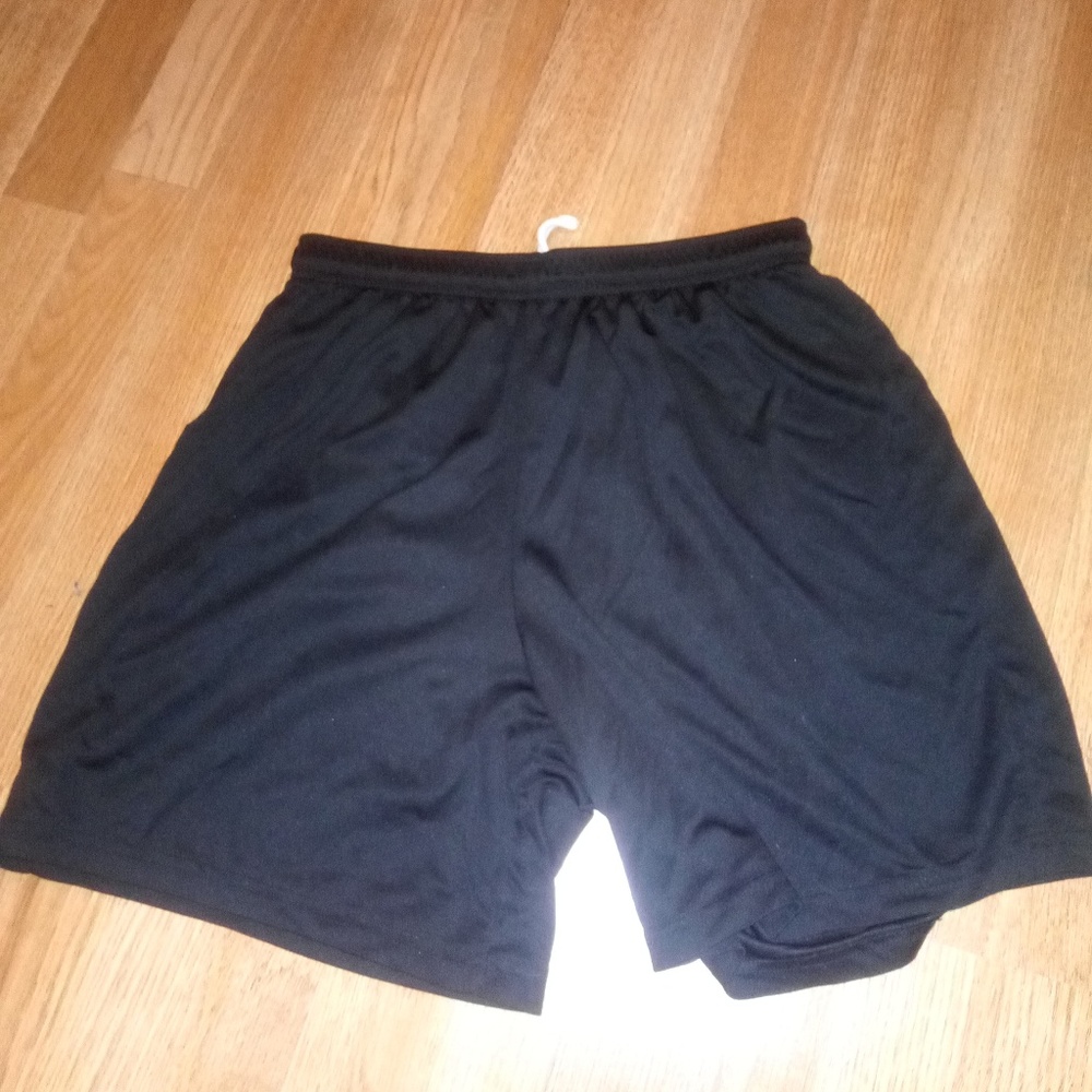 Black sports shorts